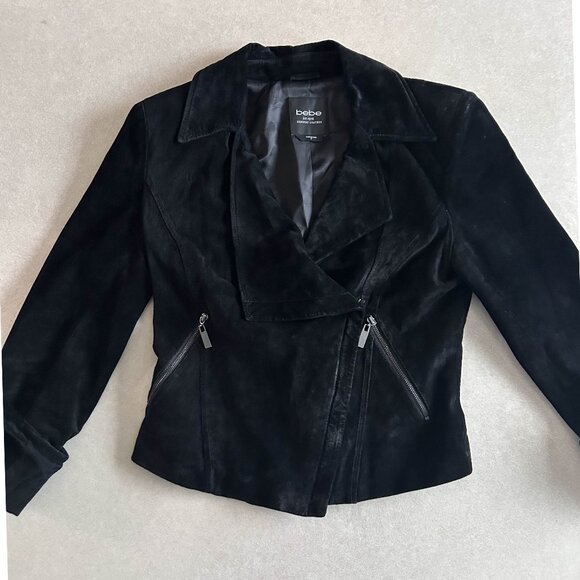 RARE Bebe Emma Suede Jacket ASO Katherine Pierce - Picture 4 of 11